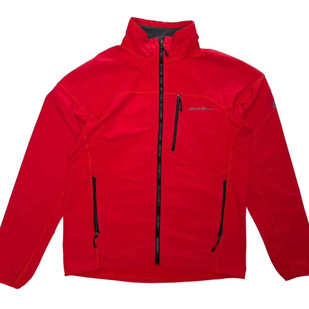 Eddie Bauer First Ascent‎ Sandstone Softshell Jacket Red Gorpcore Hiking Mens M